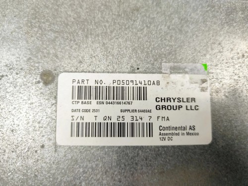 RADIO DODGE CHARGER II (2010-2014) 3.6 296KM P005091410AB