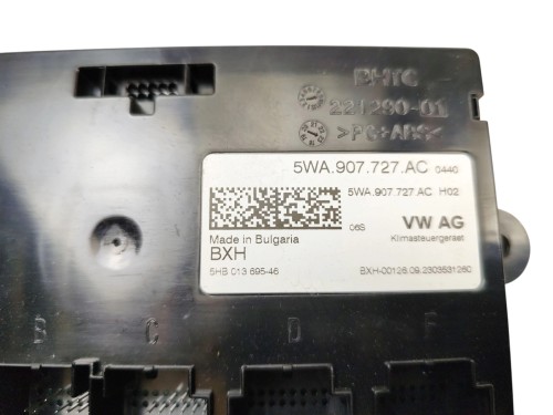 MODUŁ KLIMATYZACJI SKODA OCTAVIA IV AUDI A3 8Y 5WA907727AC