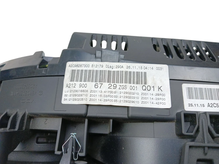 LICZNIK MERCEDES E W212 LIFT (2012-2016) 2.2 BlueTEC 136KM A2129006729