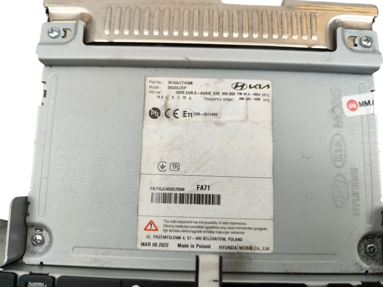 RADIO KIA CEED III LIFT (2021-2025) 1.0 T-GDI 120KM 96160J7710WK