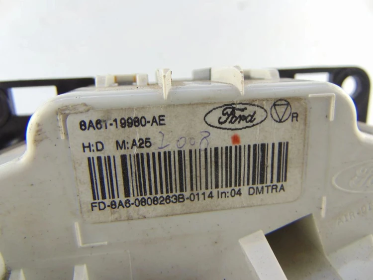 PANEL KLIMATYZACJI FORD FIESTA MK7 (2008-2017) 1.4 TDCI 8A61-19980-AE