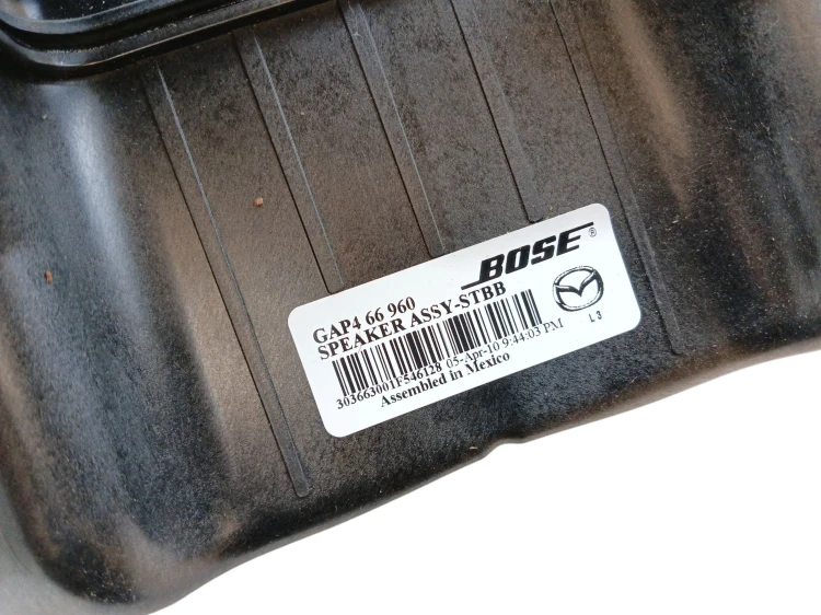 GŁOŚNIK SUBWOOFER MAZDA 6 II GH LIFT (2010-2012) 2.2 MZR-CD 180KM GAP466960
