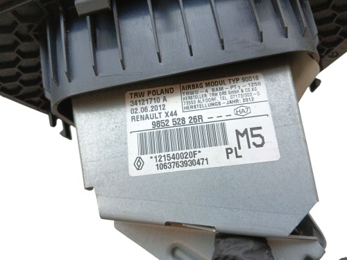 PODUSZKA PASAŻERA ZAŚLEPKA RENAULT TWINGO II LIFT (2012-2014) 1.5 DCI 75KM