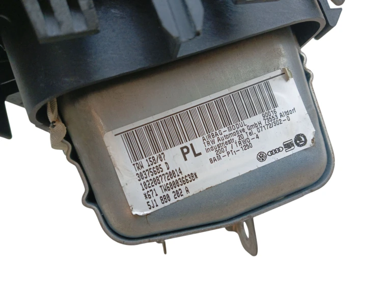 PODUSZKA PASAŻERA ZAŚLEPKA SKODA ROOMSTER (2006-2010) 1.6 16V 105KM 5J18802