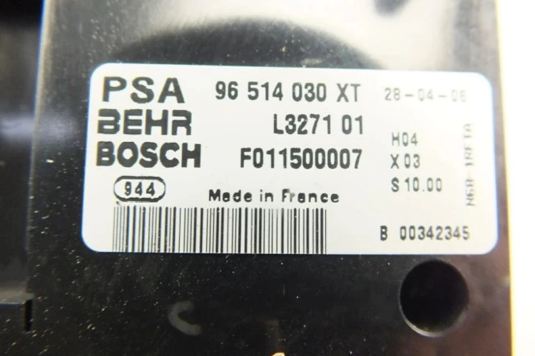 PANEL KLIMATYZACJI PEUGEOT 307 LIFT (2005-2008) 2.0 HDI 136 KM