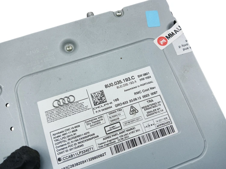 RADIO AUDI Q3 I 8U (2011-2014) 2.0 TDI 140KM 8U0035193C