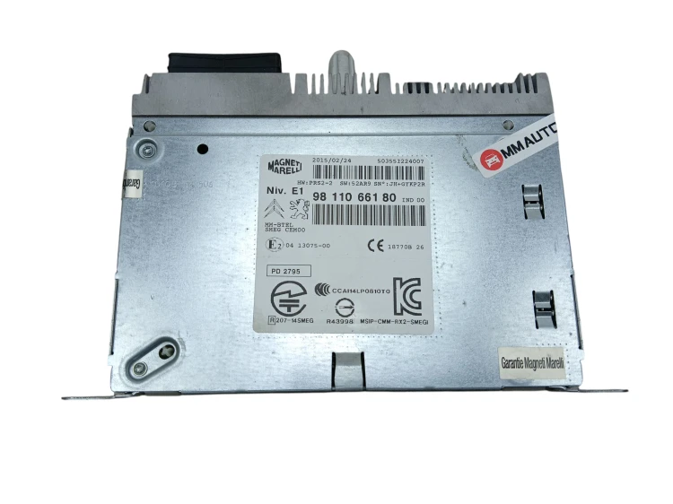 RADIO NAWIGACJA GPS PEUGEOT 208 I (2012-2015) 1.2 VTI 82KM 9811066180