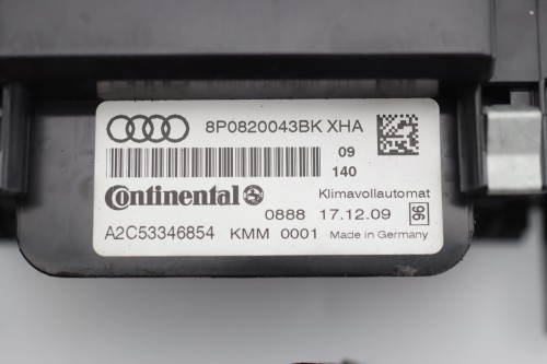 PANEL KLIMATYZACJI AUDI A3 8P LIFT (2008-2012) 2.0 TDI 140KM 8P0820043BK