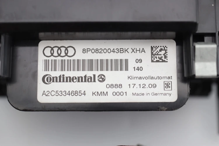 PANEL KLIMATYZACJI AUDI A3 8P LIFT (2008-2012) 2.0 TDI 140KM 8P0820043BK