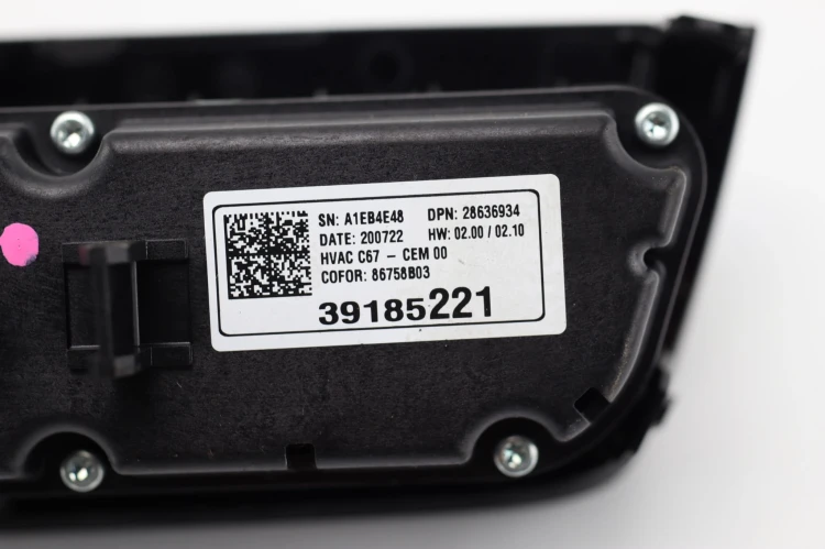 PANEL KLIMATYZACJI OPEL CORSA F (2019-) 1.2 THP 101KM 39185221
