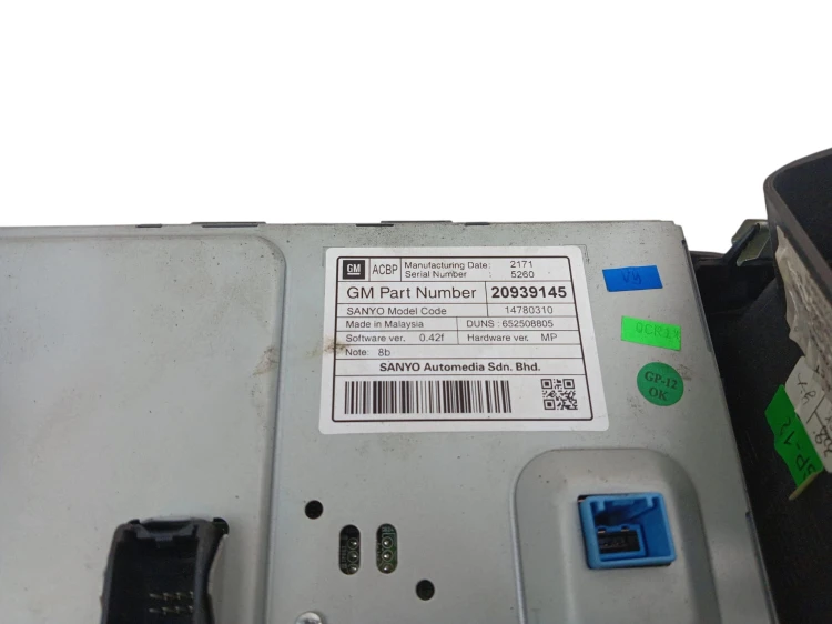 PANEL STEROWANIA NAWIGACJI GPS OPEL INSIGNIA A (2008-2013) 13273256