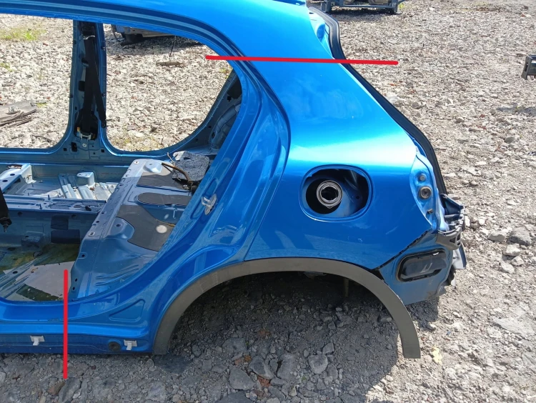 BŁOTNIK LEWY TYŁ MERCEDES GLA X156 (2013-2017) 2.2 CDI 136KM
