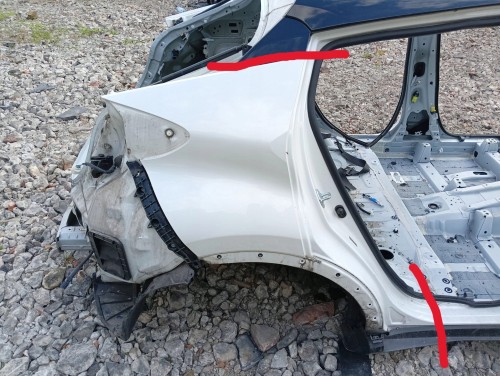 BŁOTNIK PRAWY TYŁ TOYOTA C-HR (2016-2019) 1.8 HYBRID 122KM