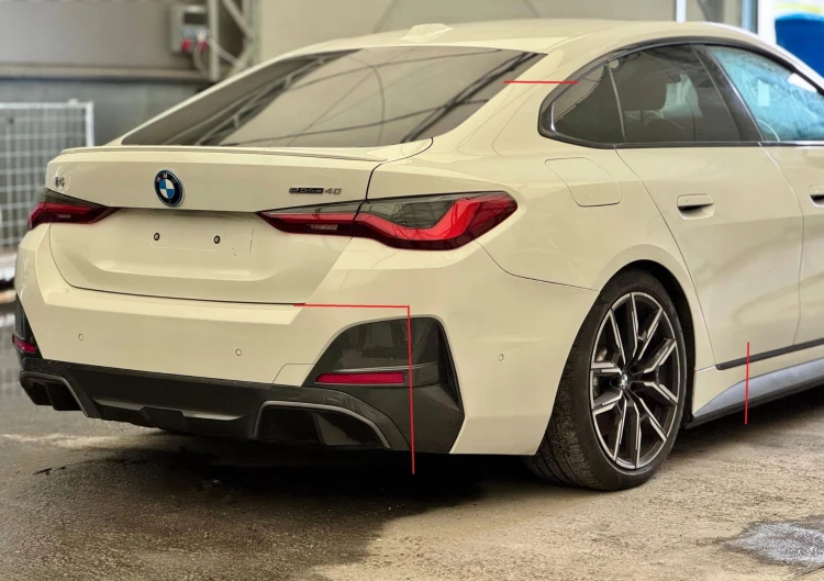 BŁOTNIK PRAWY TYŁ BMW i4 G26 GRAN COUPE (2021-2024) eDrive40 340KM