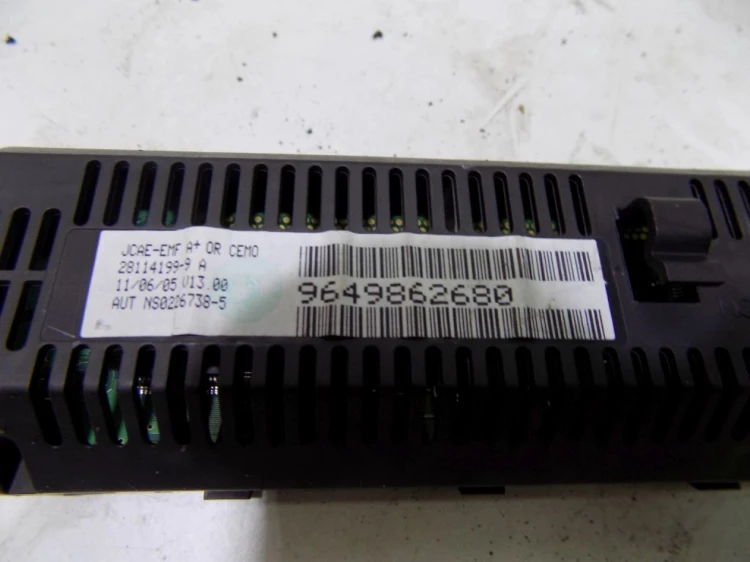 WYŚWIETLACZ PEUGEOT 307 LIFT (2005-2008) 9649862680