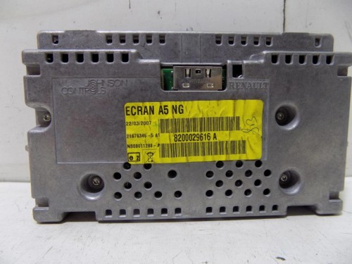 WYŚWIETLACZ NAWIGACJI GPS RENAULT LAGUNA II LIFT (2005-2007) 8200029616 A