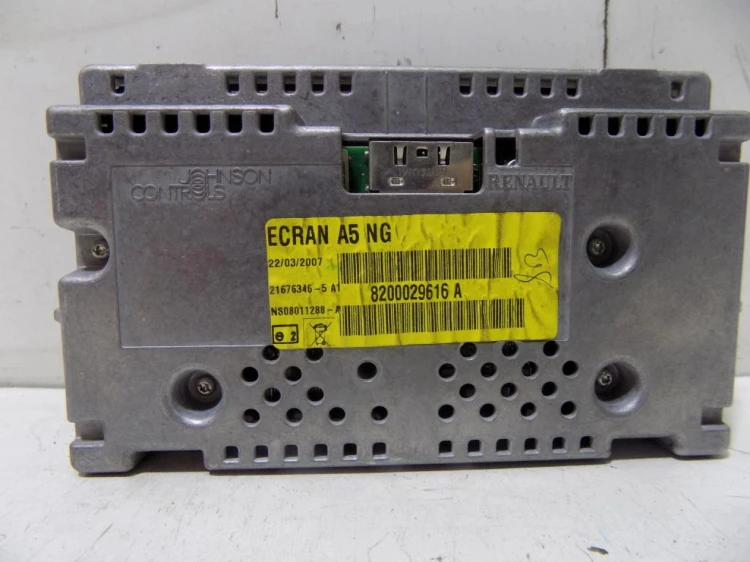 WYŚWIETLACZ NAWIGACJI GPS RENAULT LAGUNA II LIFT (2005-2007) 8200029616 A