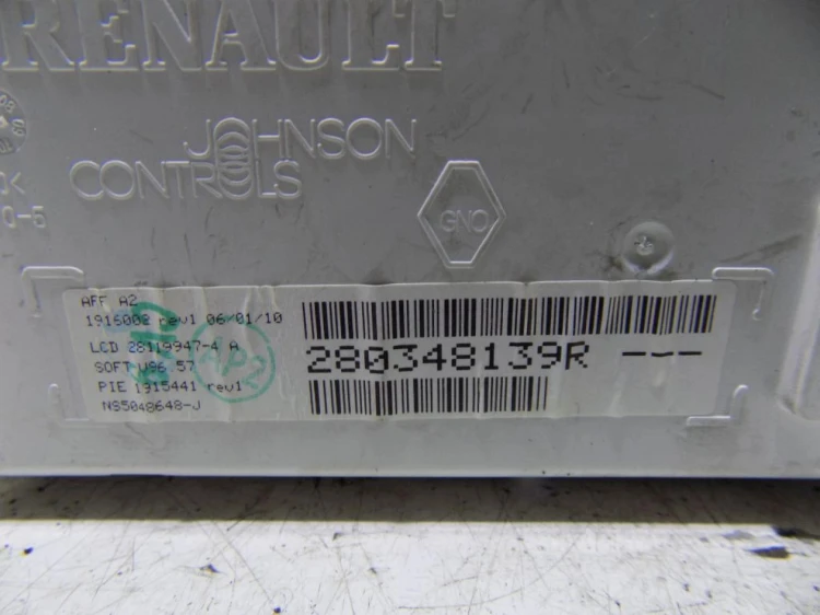 WYŚWIETLACZ RENAULT CLIO III LIFT (2009-2012) 280348139R