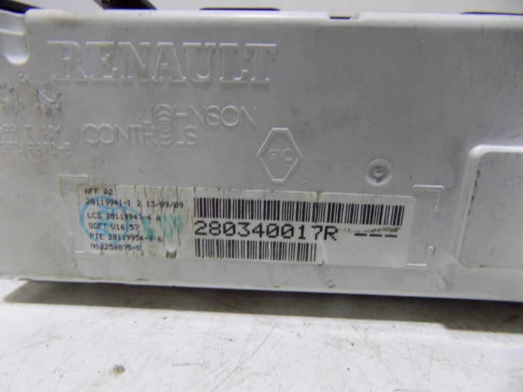 WYŚWIETLACZ RENAULT CLIO III LIFT (2009-2012) 280340017R