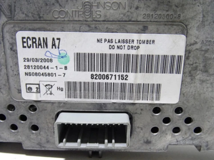WYŚWIETLACZ NAWIGACJI GPS RENAULT ESPACE IV LIFT (2006-2014) 8200671152