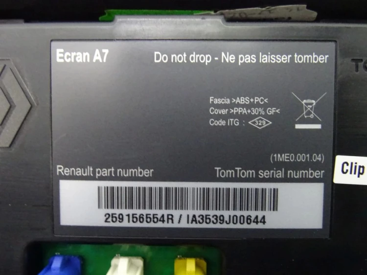 WYŚWIETLACZ NAWIGACJI GPS RENAULT MEGANE III (2008-2013) 259156554R