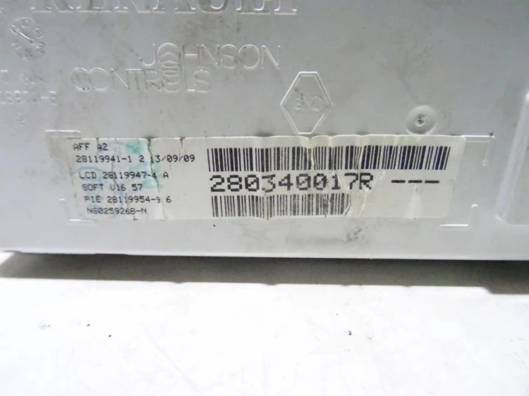 WYŚWIETLACZ RENAULT CLIO III LIFT (2009-2012) 280340017R