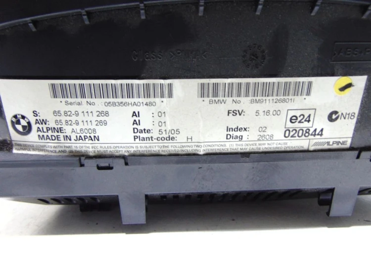WYŚWIETLACZ NAWIGACJI GPS BMW E60 9111268