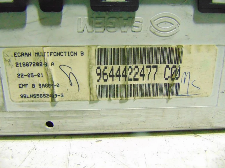 WYŚWIETLACZ CITROEN C5 I (2001-2004) 9644422477