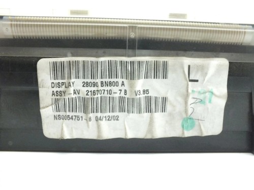 WYŚWIETLACZ NISSAN ALMERA N16(2000-2006) 1.8 16V 28090BN800A