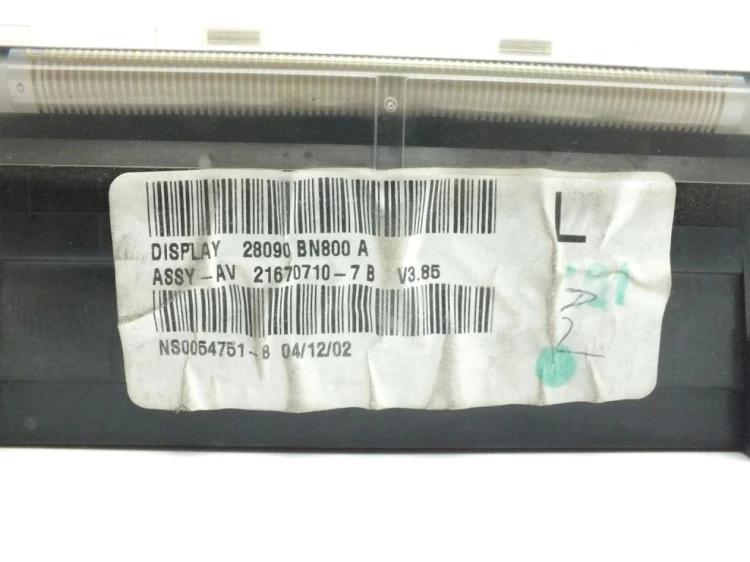WYŚWIETLACZ NISSAN ALMERA N16(2000-2006) 1.8 16V 28090BN800A