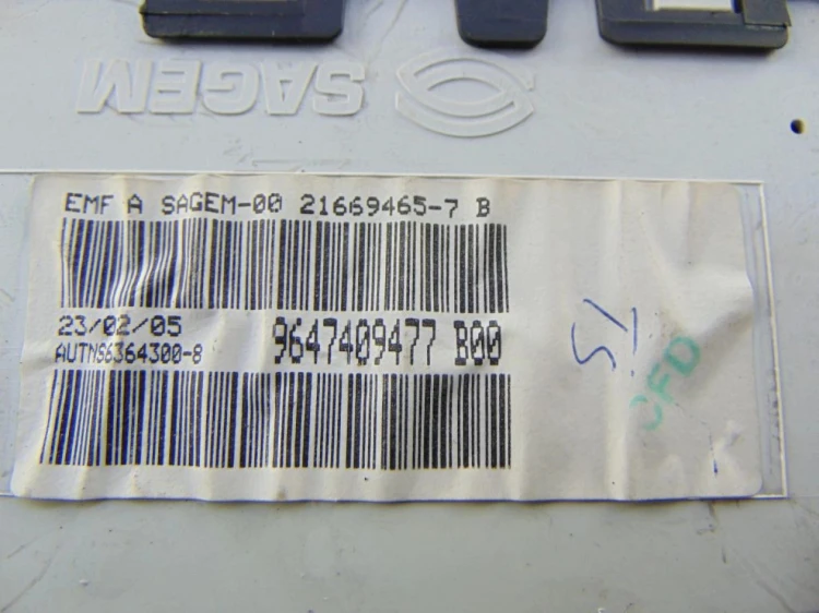 WYŚWIETLACZ CITROEN C3 I (2002-2005) 9647409477