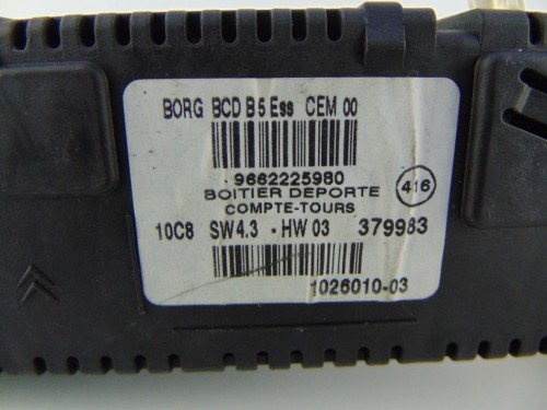 WYŚWIETLACZ CITROEN C4 I (2004-2008) 1.4 16V 9662225980