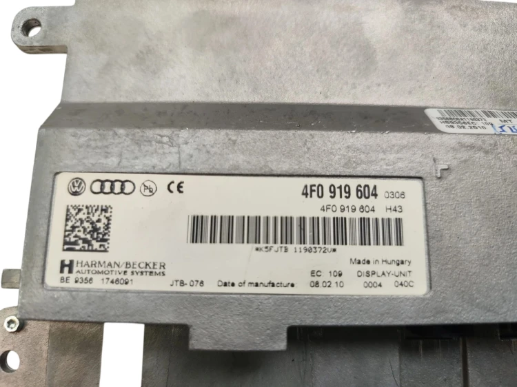 WYŚWIETLACZ AUDI A5 8T (2007-2011) 2.0 TFSI 211KM