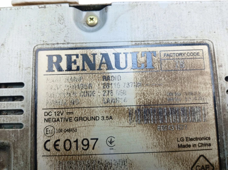 RADIO RENAULT TALISMAN (2015-2020) 1.6 DCI 130KM 281157873R
