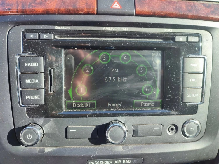 RADIO SKODA SUPERB II (2008-2013) 2.0 TDI 170KM 3T0035192E