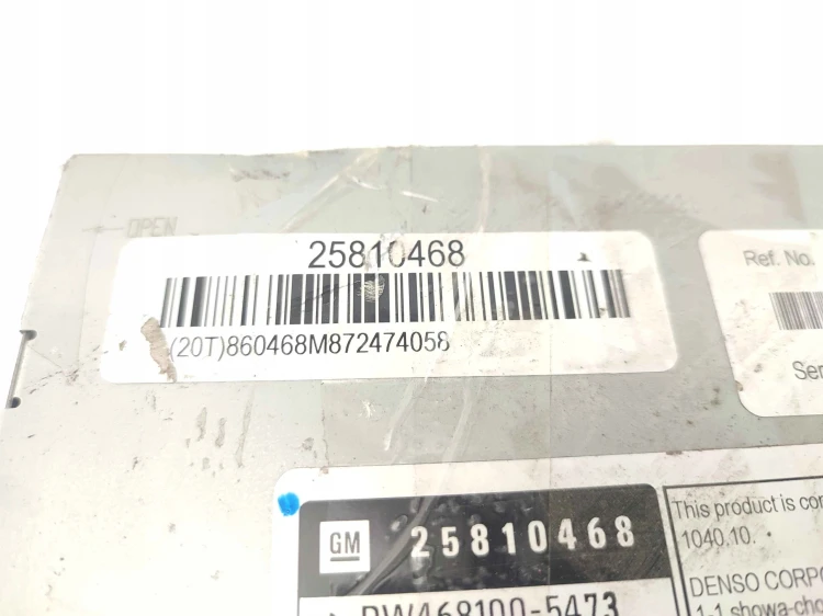 RADIO NAWIGACJA GPS CADILLAC SRX 4.6 BENZ 25810468