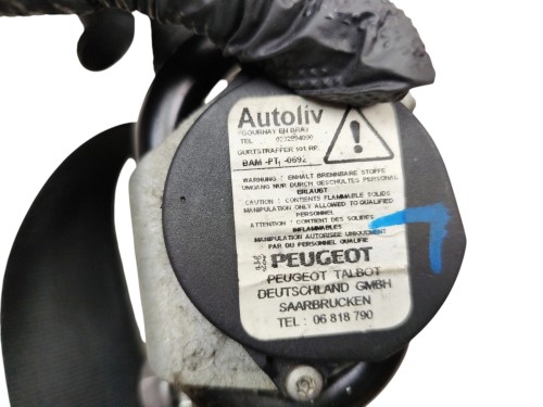 PAS BEZPIECZEŃSTWA LEWY PRZÓD PEUGEOT 308 I T7 (2007-2011) 2.0 HDI 140KM 04