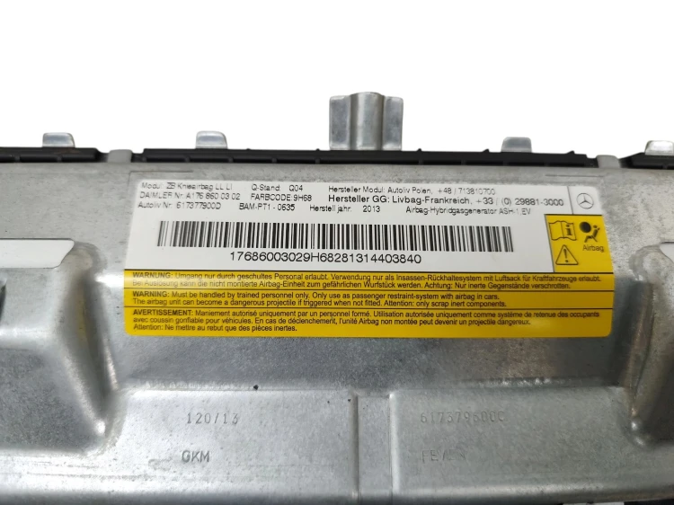 PODUSZKA KOLANOWA MERCEDES A W176 (2012-2015) 1.6 CGI 122KM A1768600302