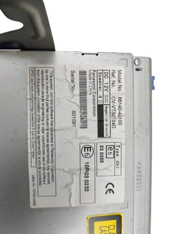 RADIO NAWIGACJA GPS TOYOTA RAV4 IV (2013-2016) 2.2 D4D 150KM 86140-42100
