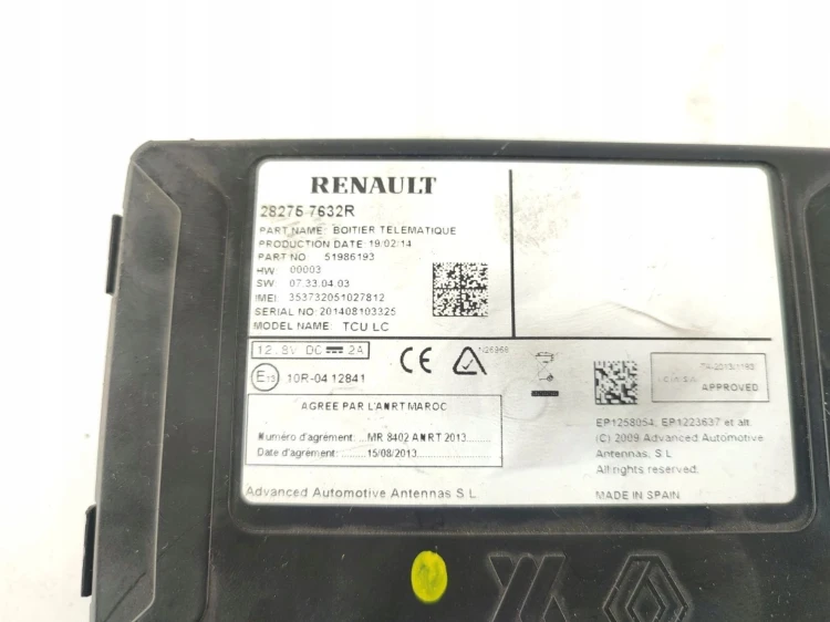 MODUŁ NAWIGACJI GPS RENAULT KOLEOS I LIFT (2013-2016) 2.0 DCI 150KM 2827576
