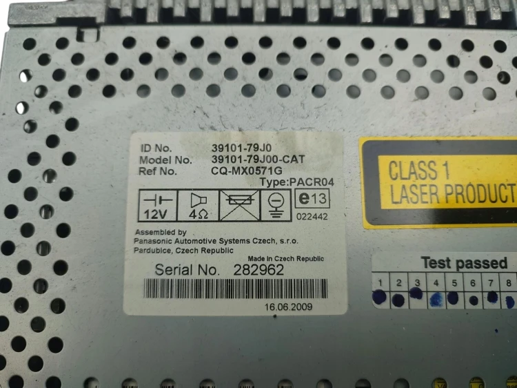 RADIO FIAT SEDICI LIFT (2009-2014) 1.6 16V 120KM 39101-79J0