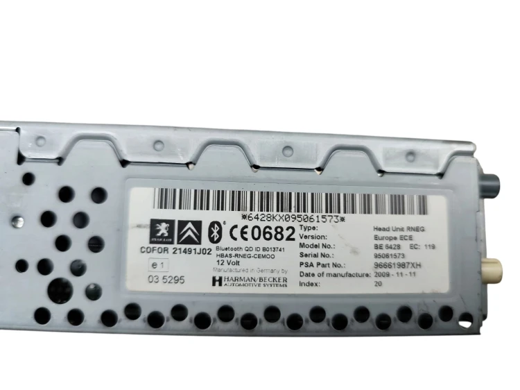 RADIO NAWIGACJA GPS PEUGEOT 308 I T7 (2007-2011) 1.6 HDI 109KM 96661987XH