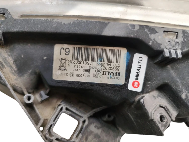 LAMPA PRAWY PRZÓD RENAULT SCENIC III (2009-2011) 2.0 DCI 160KM 260100023R