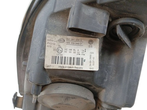 LAMPA LEWY PRZÓD VOLKSWAGEN GOLF V PLUS LIFT (2008-2014) 1.6 TDI 105KM 5M19