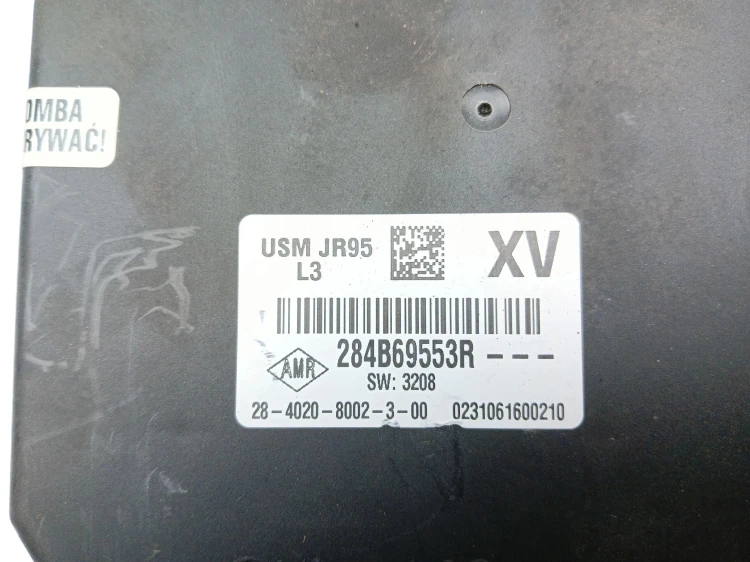 MODUŁ USM RENAULT SCENIC III (2009-2011) 1.6 16V 110KM 284B69553R