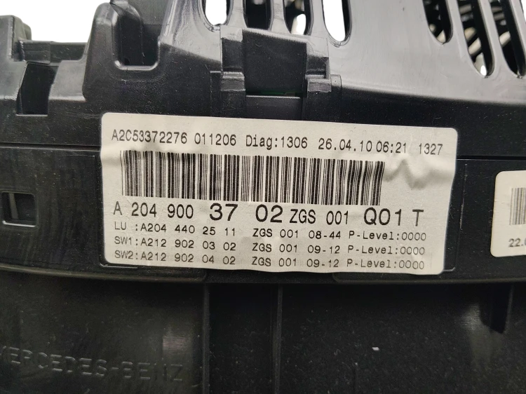 LICZNIK MERCEDES C W204 (2007-2011) 2.2 CDI 136KM A2049003702