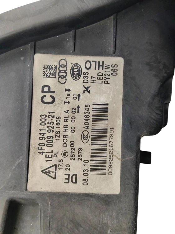 LAMPA LEWY PRZÓD AUDI A6 C6 LIFT (2008-2011) 2.7 V6 TDI 190KM KOMPLETNA