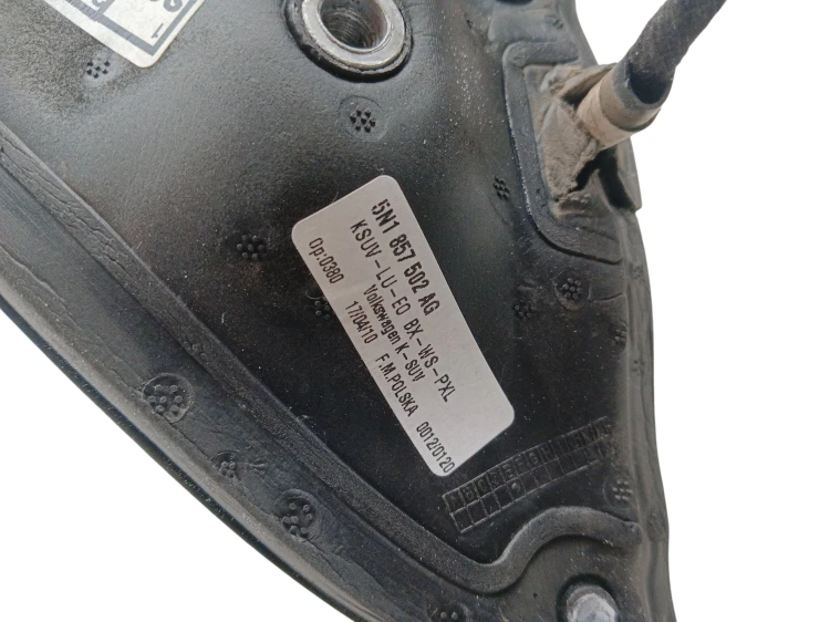 LUSTERKO PRAWE VOLKSWAGEN TIGUAN I 5N (2007-2011) 2.0 TDI 140KM 5N1857502AG