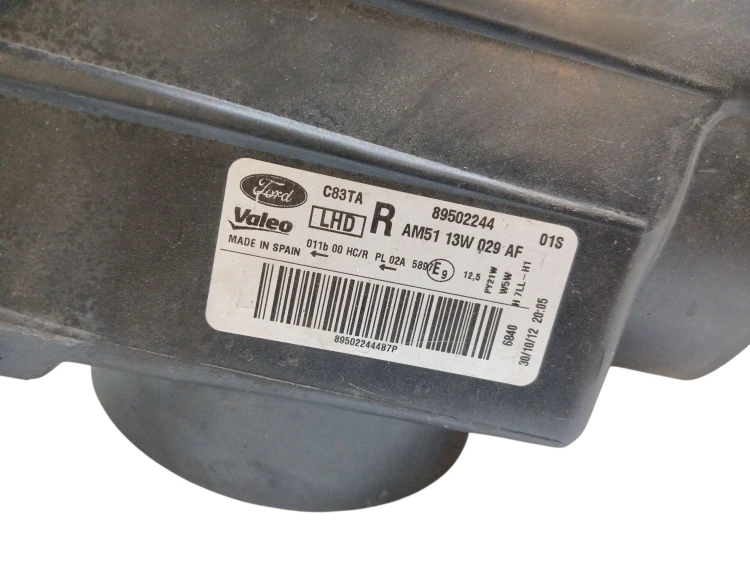 LAMPA PRAWY PRZÓD FORD C-MAX MK2 (2010-2015) 1.0 EcoBoost 125KM AM51-13W029