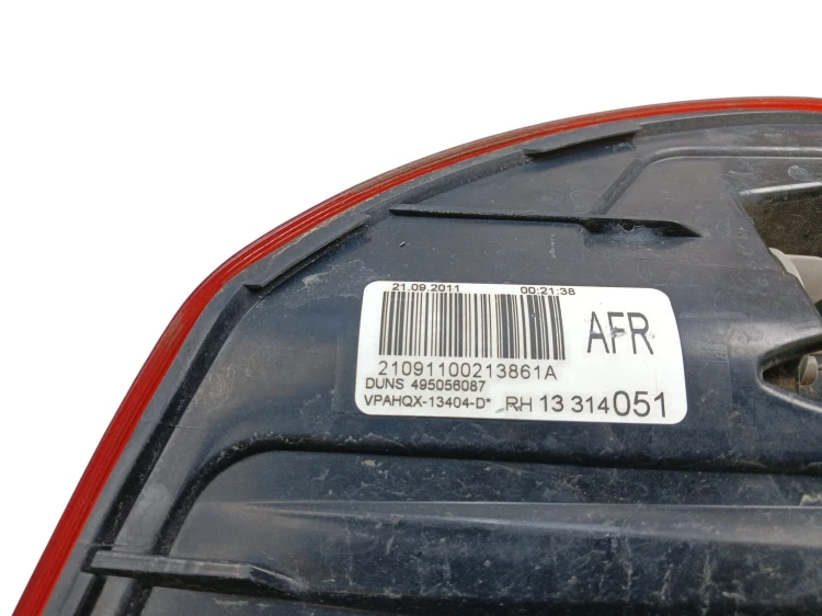 LAMPA PRAWY TYŁ OPEL ASTRA J (2009-2012) 1.7 CDTI 125KM 13314051